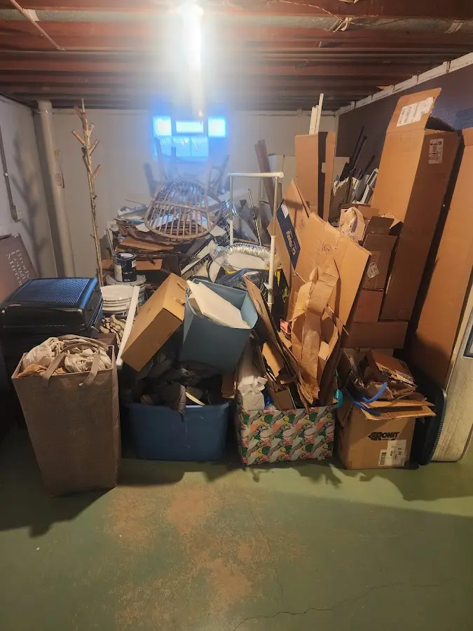 Roll-off dumpster container at job site for 15 Yard Dumpster Rental in Stuarts Draft